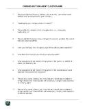 Foreign Buying Agent Questionnaire
